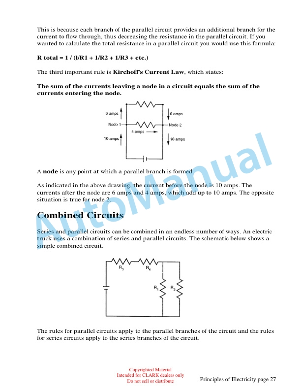 Clark ET100 Principles of Electricity Technical Training 5 Clark ET100 Principles of Electricity Technical Training-5