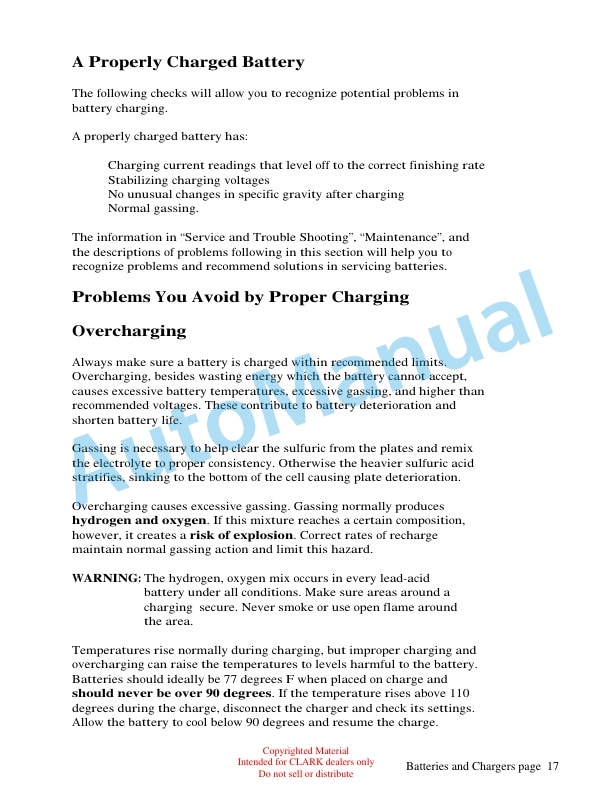 Clark ET102 Batteries and Chargers Technical Training 2 Clark ET102 Batteries and Chargers Technical Training-2