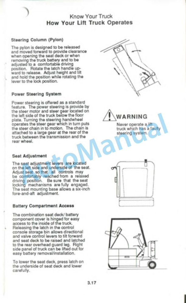 Clark ETR 10 Operator Manual OM-557 2 Clark ETR 10 Operator Manual OM-557-2