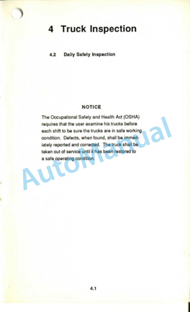 Clark ETR 13 Operator Manual OM-569 2 Clark ETR 13 Operator Manual OM-569-2