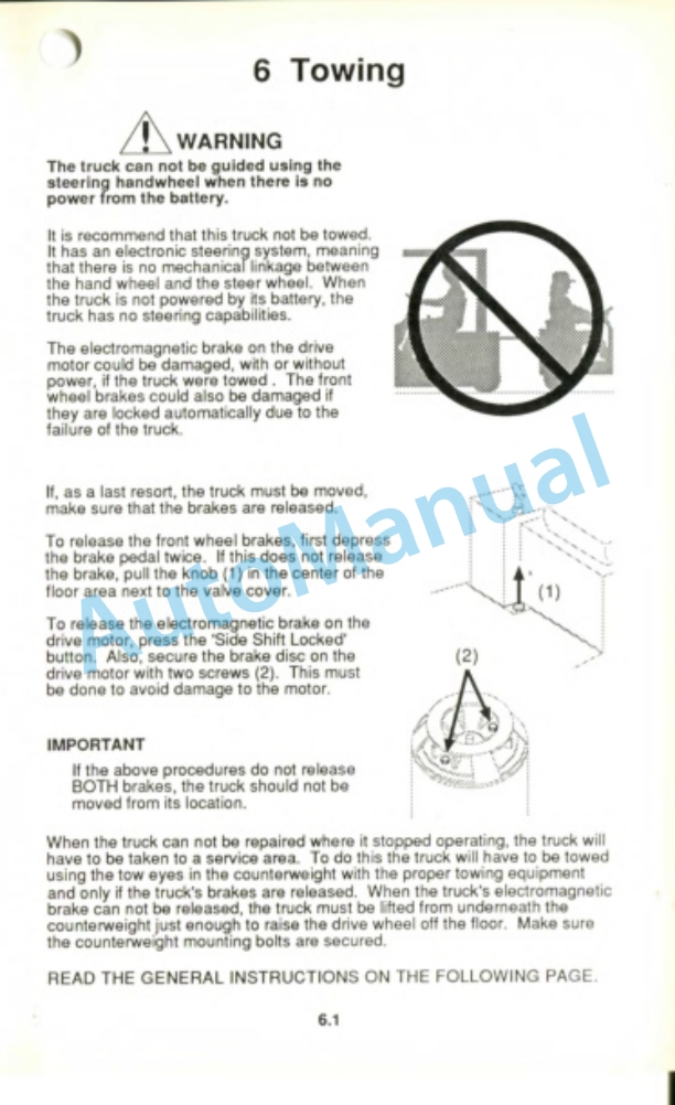 Clark ETR 13 Operator Manual OM-569 3 Clark ETR 13 Operator Manual OM-569-3