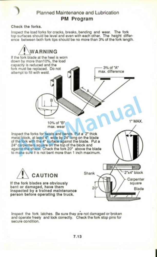 Clark ETR 13 Operator Manual OM-569 5 Clark ETR 13 Operator Manual OM-569-5