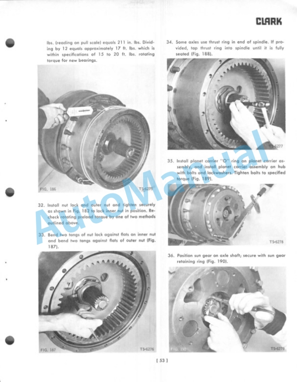 Clark FD-30001 to FD-37500, RD-30500 to RD-37500 Maintenance and Service Manual 5 Clark FD-30001 to FD-37500, RD-30500 to RD-37500 Maintenance and Service Manual-5