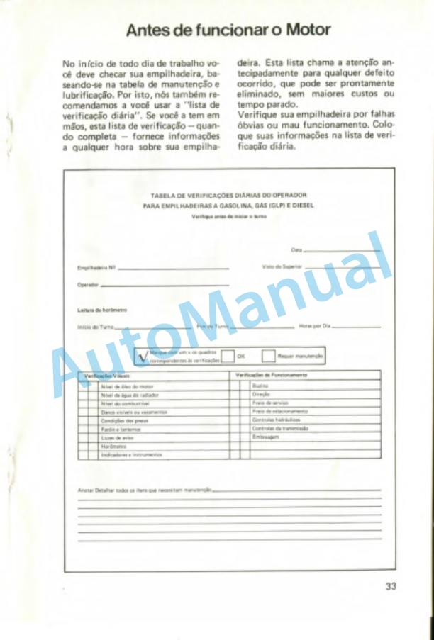 Clark Fork Lift C 300 HY 40, 50, 60 D Gasoline, LPG, Diesel, Alcohol Operator Instruction Manual OI-536 2 Clark Fork Lift C 300 HY 40, 50, 60 D Gasoline, LPG, Diesel, Alcohol Operator Instruction Manual OI-536-2