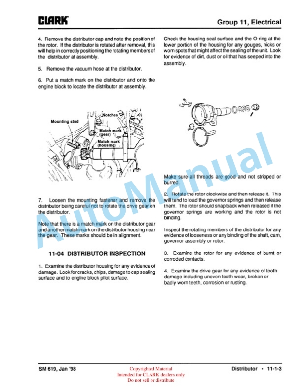 Clark G127, GP127, G127E, GP127E Service Manual SM-619 3 Clark G127, GP127, G127E, GP127E Service Manual SM-619 - Image 3