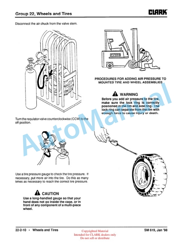 Clark G127, GP127, G127E, GP127E Service Manual SM-619 4 Clark G127, GP127, G127E, GP127E Service Manual SM-619 - Image 4