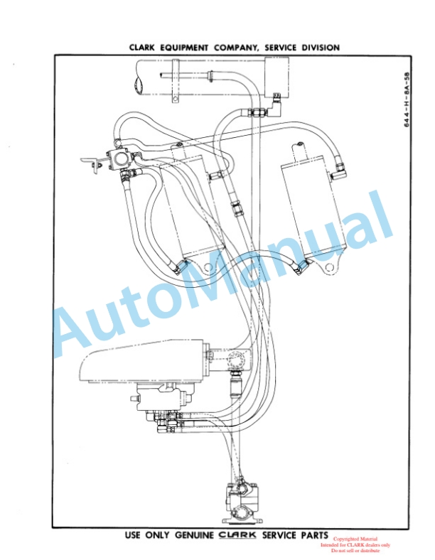 Clark Gas Carloader D Maintenance Manual and Parts Book 6D442 5 Clark Gas Carloader D Maintenance Manual and Parts Book 6D442-5