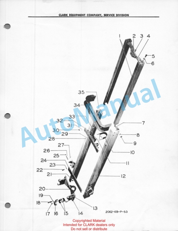 Clark Gas Clipper C Maintenance Manual and Parts Book 43 5 Clark Gas Clipper C Maintenance Manual and Parts Book 43-5