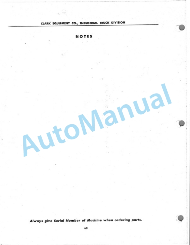 Clark Gas Trucloader Parts Book 2 3 Clark Gas Trucloader Parts Book 2-3
