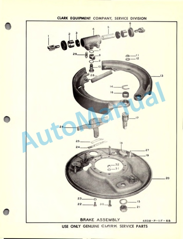 Clark Gas Ultilitruc F Maintenance Manual and Parts Book 12F 518 2 Clark Gas Ultilitruc F Maintenance Manual and Parts Book 12F 518-2