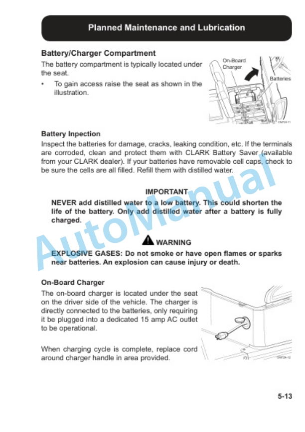 Clark GC2, TR246, GO240 Operator Manual OM-726 5 Clark GC2, TR246, GO240 Operator Manual OM-726 - Image 5