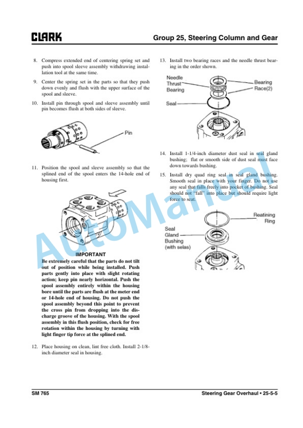 Clark GEX 20, 25, 30s, 30, 32 Service Manual SM-765 4 Clark GEX 20, 25, 30s, 30, 32 Service Manual SM-765 - Image 4