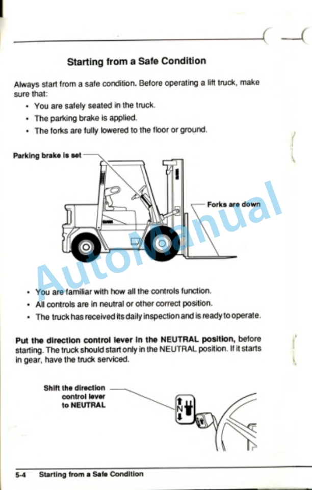 Clark GPX 35, 40, 45, 50, 55 Operator Manual OM-606 2 Clark GPX 35, 40, 45, 50, 55 Operator Manual OM-606-2