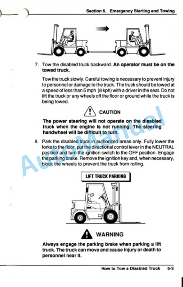 Clark GPX 35, 40, 45, 50, 55 Operator Manual OM-606 3 Clark GPX 35, 40, 45, 50, 55 Operator Manual OM-606-3