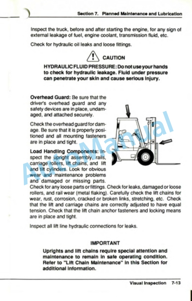 Clark GPX 35, 40, 45, 50, 55 Operator Manual OM-606 5 Clark GPX 35, 40, 45, 50, 55 Operator Manual OM-606-5