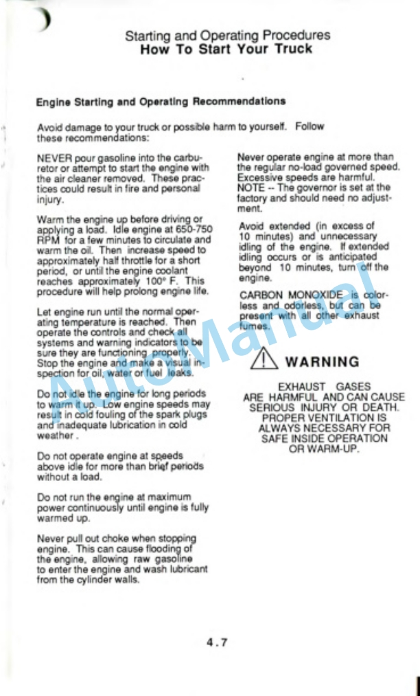 Clark GT 25, 30, 32, 35, DT 25, 30, 32, 35 Operator Manual OM-553 2 Clark GT 25, 30, 32, 35, DT 25, 30, 32, 35 Operator Manual OM-553-2