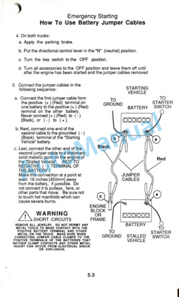 Clark GT 25, 30, 32, 35, DT 25, 30, 32, 35 Operator Manual OM-553 3 Clark GT 25, 30, 32, 35, DT 25, 30, 32, 35 Operator Manual OM-553-3