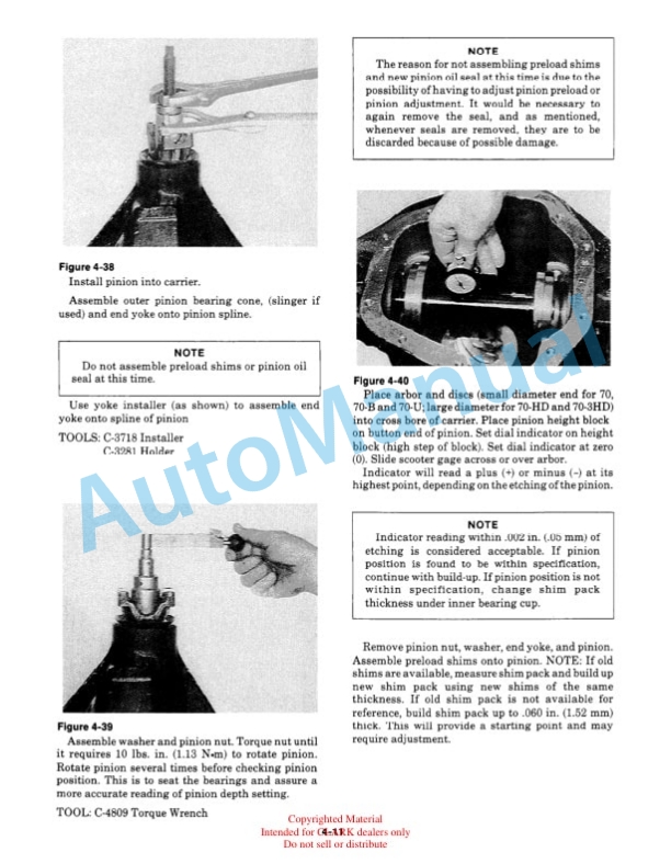 Clark GT 30E, 50E, 60E Gas Towing Tractor Service Manual SM-607G 4 Clark GT 30E, 50E, 60E Gas Towing Tractor Service Manual SM-607G - Image 4