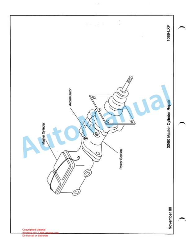 Clark GT, DT 32, 50 Towing Tractor Parts Book X165 6940 3 Clark GT, DT 32, 50 Towing Tractor Parts Book X165 6940-3