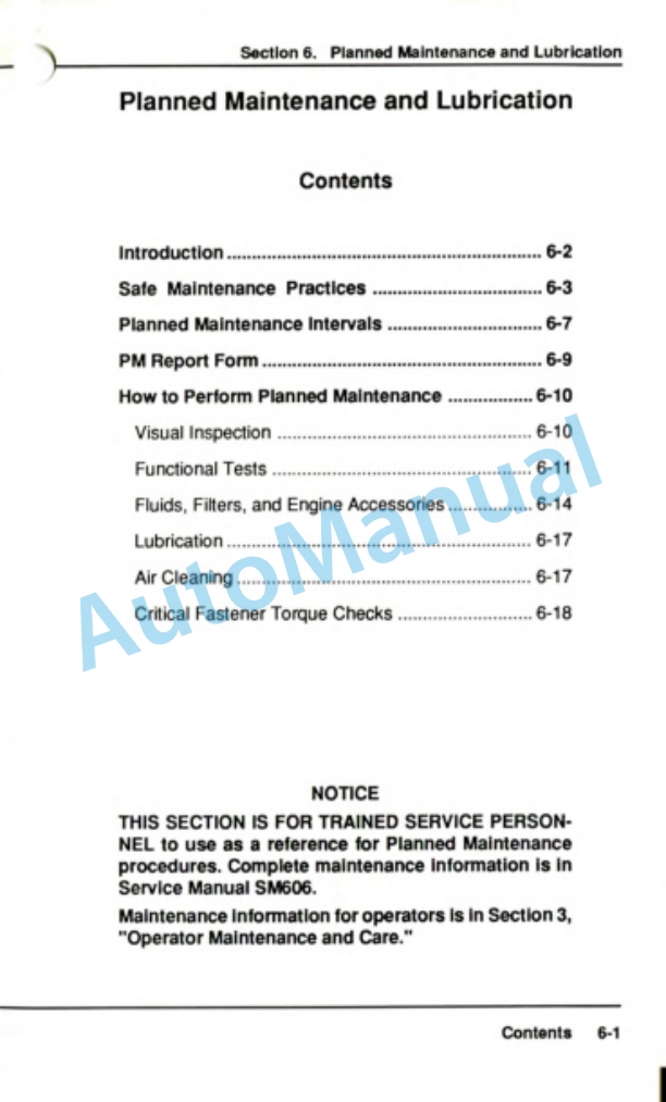 Clark GTDT 30E, GTDT 60E Operator Manual OM-607 3 Clark GTDT 30E, GTDT 60E Operator Manual OM-607-3