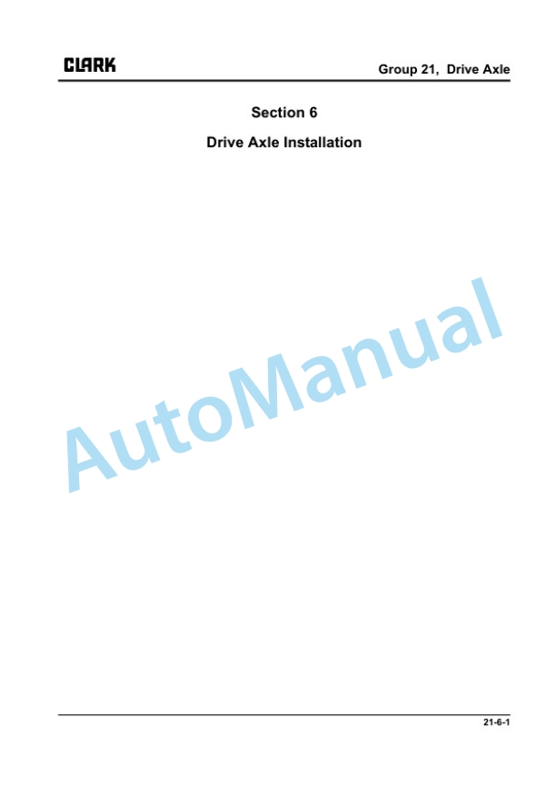 Clark GTS 20 D, GTS 25 D, GTS 30 D, GTS 33 D, GTS 20 L, GTS 25 L, GTS 30 L, GTS 33 L Service Manual SM-783 4 Clark GTS 20 D, GTS 25 D, GTS 30 D, GTS 33 D, GTS 20 L, GTS 25 L, GTS 30 L, GTS 33 L Service Manual SM-783 - Image 4
