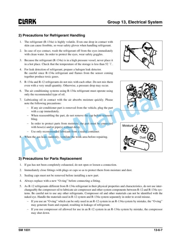 Clark GTS 20 D, GTS 25 D, GTS 30 D, GTS 33 D Service Manual SM -1031 4 Clark GTS 20 D, GTS 25 D, GTS 30 D, GTS 33 D Service Manual SM -1031 - Image 4