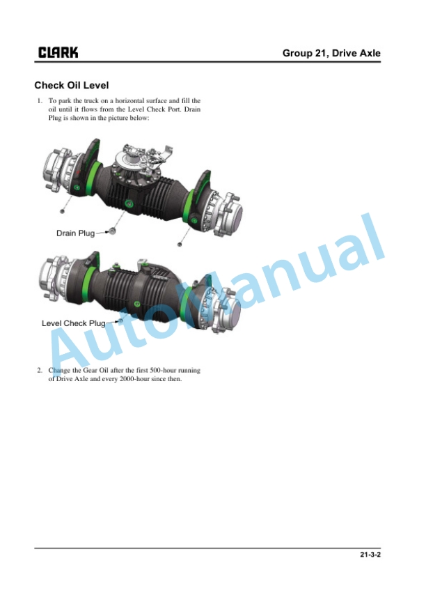 Clark GTS 20 L, GTS 25 L, GTS 30 L, GTS 33 L Service Manual SM-1170 4 Clark GTS 20 L, GTS 25 L, GTS 30 L, GTS 33 L Service Manual SM-1170 - Image 4