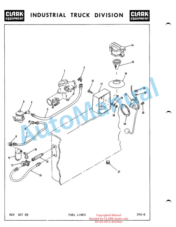 Clark GX10 B1-16 Parts Book 4 Clark GX10 B1-16 Parts Book-4