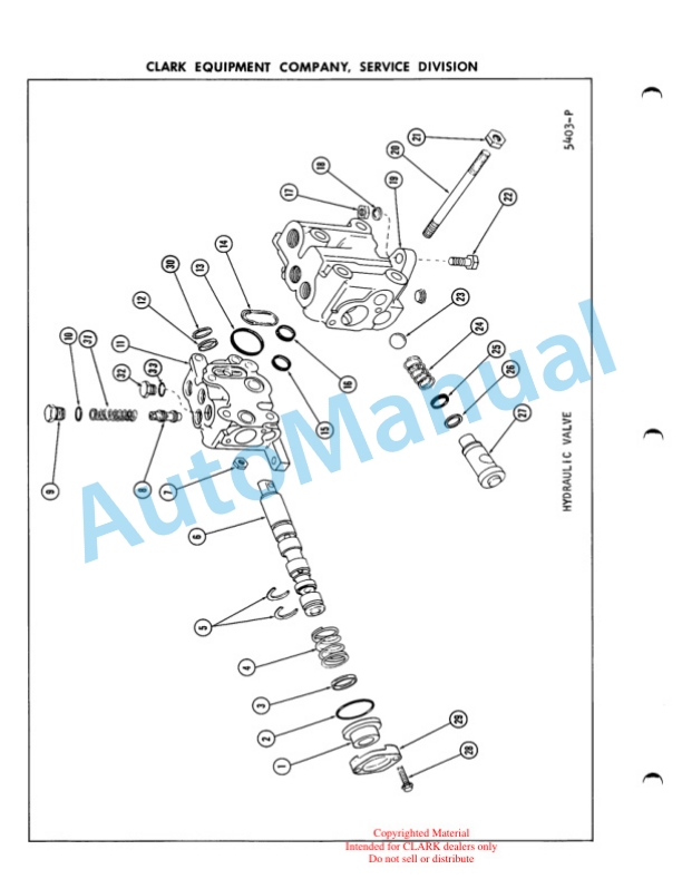 Clark GX10 B1-16 Parts Book 5 Clark GX10 B1-16 Parts Book-5