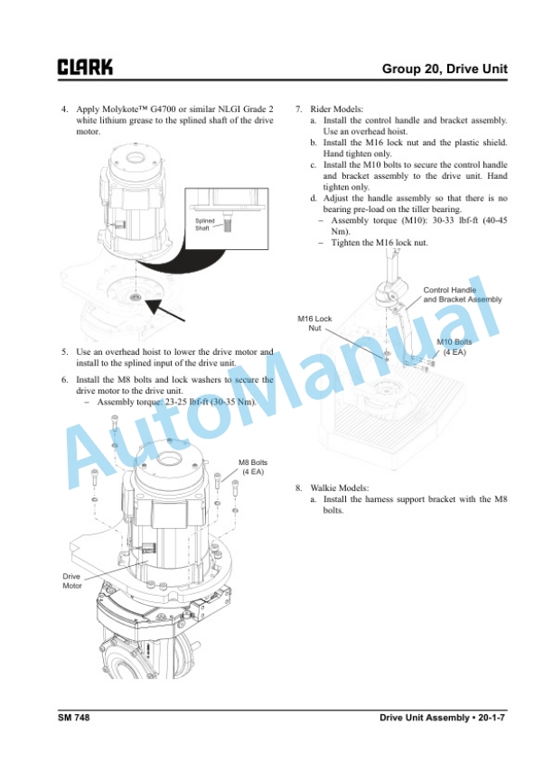 Clark HWXE 30-40, PWXE 30-40 Service Manual SM-748 3 Clark HWXE 30-40, PWXE 30-40 Service Manual SM-748 - Image 3