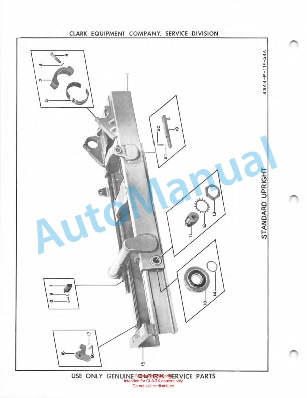 Clark Hydratork Utilitruc F Maintenance Manual and Parts Book 117F 5 Clark Hydratork Utilitruc F Maintenance Manual and Parts Book 117F-5