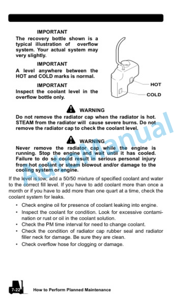 Clark Internal Combustion Lift Truck Operator Manual OM-598 5 Clark Internal Combustion Lift Truck Operator Manual OM-598-5