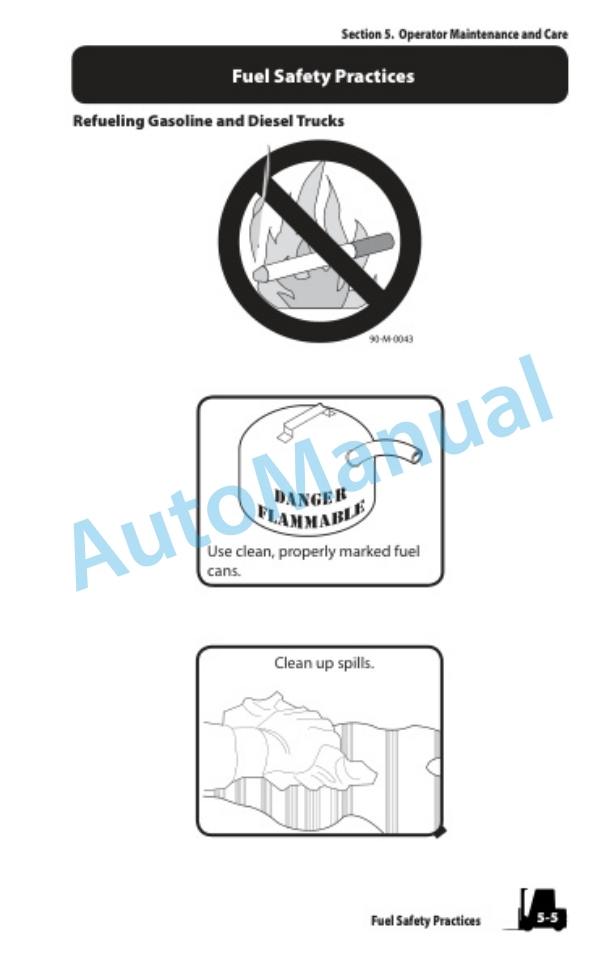 Clark Internal Combustion Lift Truck Operator Manual OM-624 2 Clark Internal Combustion Lift Truck Operator Manual OM-624-2