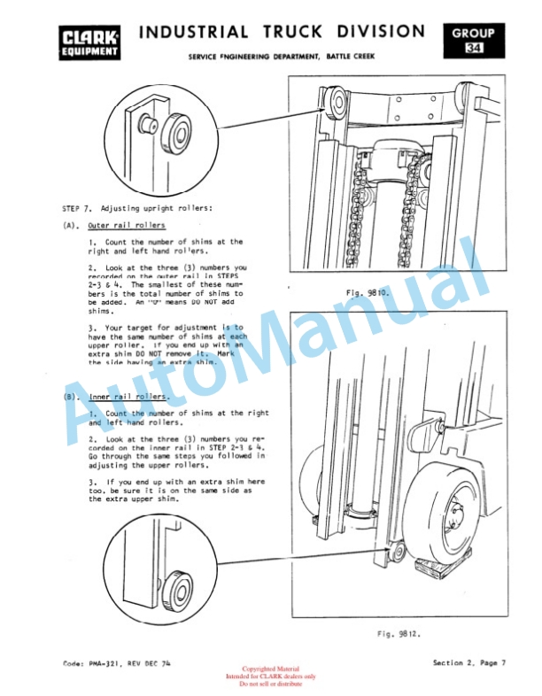 Clark IT 30, IT 40B Overhaul Manual OH-366 4 Clark IT 30, IT 40B Overhaul Manual OH-366-4