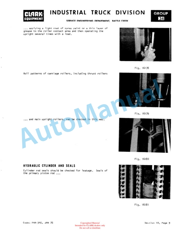 Clark IT 30, IT 40B Overhaul Manual OH-366 5 Clark IT 30, IT 40B Overhaul Manual OH-366-5