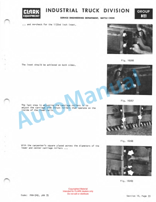 Clark IT 50, IT 60, IT 70, IT 80 Overhaul Instructions OH-443 5 Clark IT 50, IT 60, IT 70, IT 80 Overhaul Instructions OH-443-5