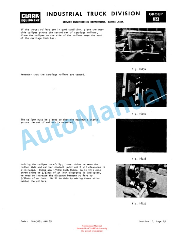 Clark IT 50D, IT 60D, IT 70D, IT 80D Overhaul Manual OH-390 5 Clark IT 50D, IT 60D, IT 70D, IT 80D Overhaul Manual OH-390-5