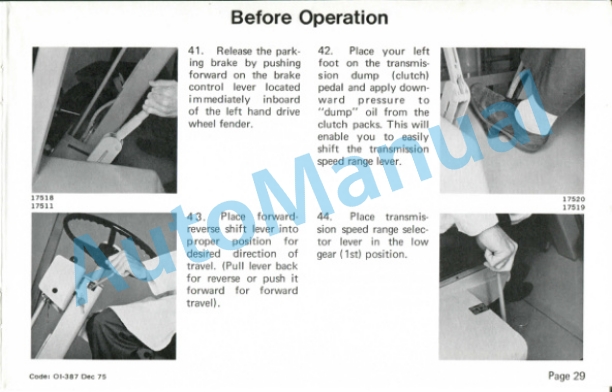 Clark IT 60 D, IT 70 D, IT 80 D Gas or Diesel Powered Operator Instructions OI-387 3 Clark IT 60 D, IT 70 D, IT 80 D Gas or Diesel Powered Operator Instructions OI-387-3