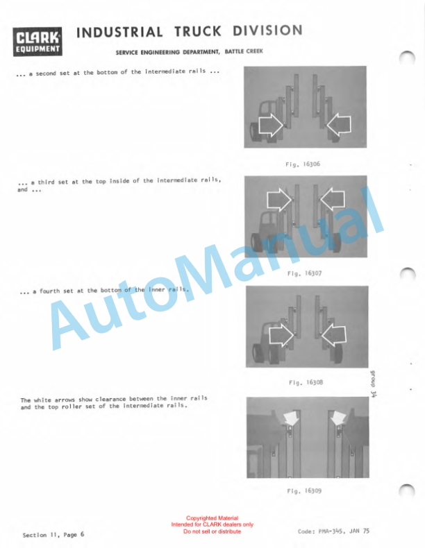 Clark IT 60, IT 70, IT 80 Planned Maintenance and Adjustment Procedures Manual PMA-387 4 Clark IT 60, IT 70, IT 80 Planned Maintenance and Adjustment Procedures Manual PMA-387-4