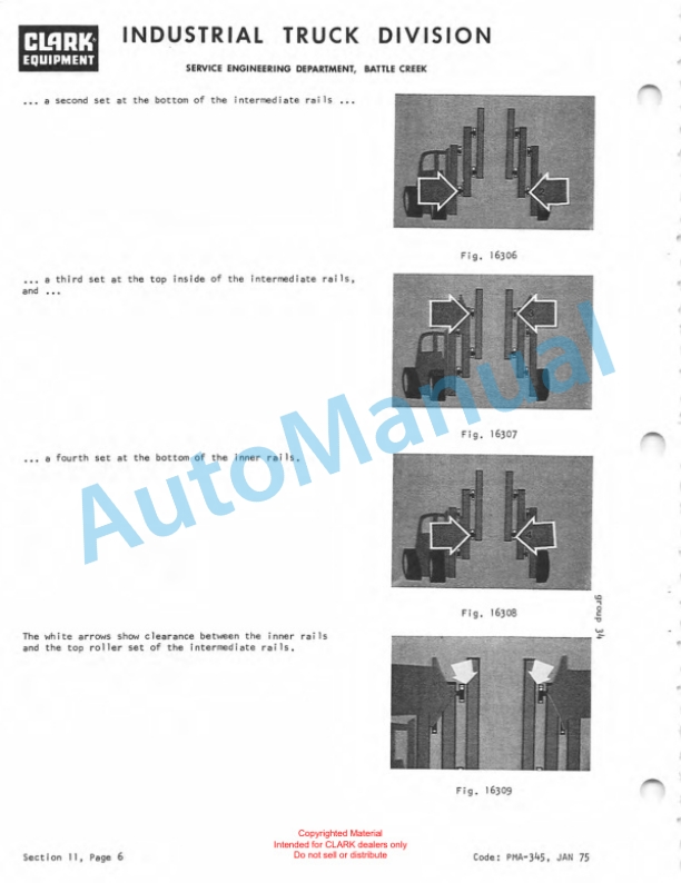 Clark IT 60D, IT 70D, IT 80D Planned Maintenance and Adjustment Procedures Manual PMA-390 4 Clark IT 60D, IT 70D, IT 80D Planned Maintenance and Adjustment Procedures Manual PMA-390-4