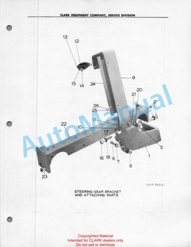 Clark LPGas Clipper C Maintenance Manual and Parts Book 39-C1 2 Clark LPGas Clipper C Maintenance Manual and Parts Book 39-C1-2