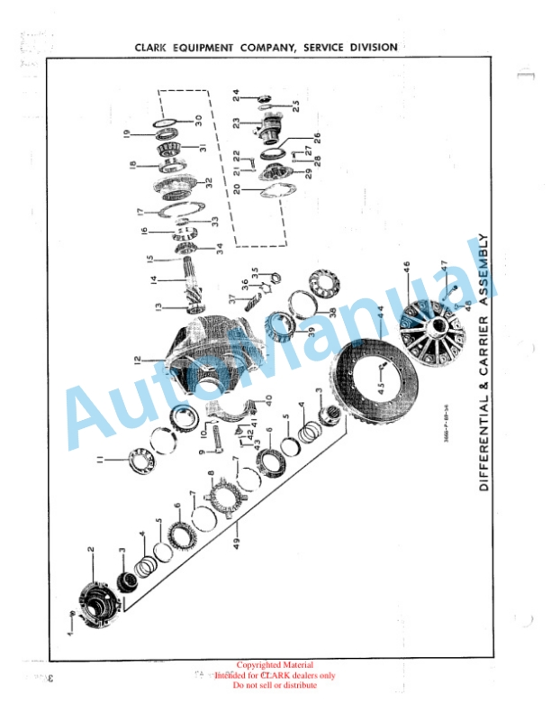 Clark MR100 Military Rough Terrain Parts Book G82A4 2 Clark MR100 Military Rough Terrain Parts Book G82A4-2