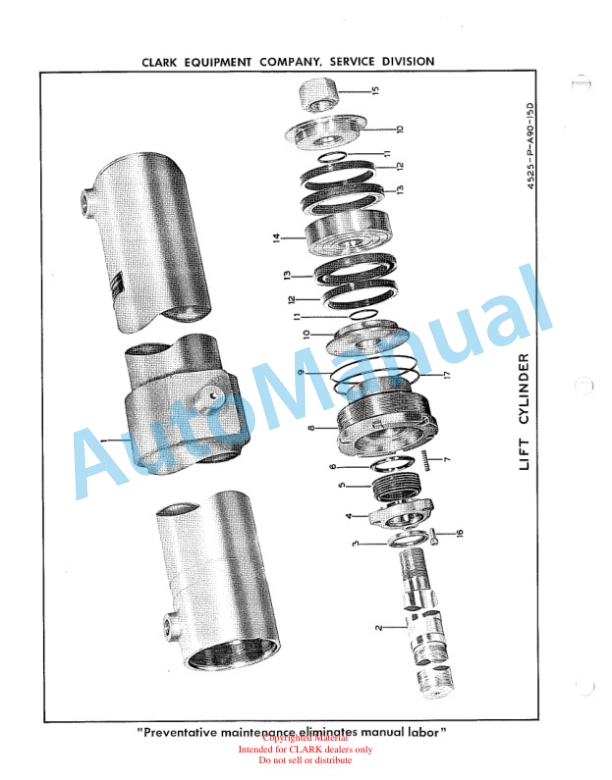 Clark MR100 Military Rough Terrain Parts Book G82A4 4 Clark MR100 Military Rough Terrain Parts Book G82A4-4
