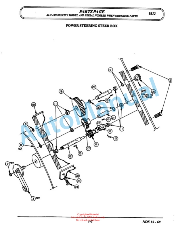 Clark NOS 15 Parts Manual X168 3 Clark NOS 15 Parts Manual X168-3