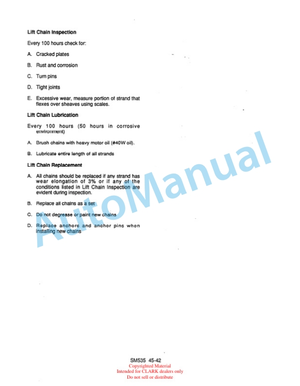 Clark NP 15, 20, 12D Service Manual SM-535 5 Clark NP 15, 20, 12D Service Manual SM-535 - Image 5