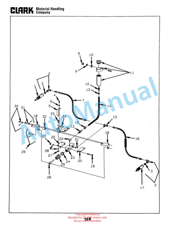 Clark NP15, NP15D, NP20, NP22 Truck Parts Manual NP-3 1st 3 Clark NP15, NP15D, NP20, NP22 Truck Parts Manual NP-3 1st-3