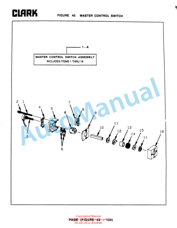 Clark NP15, NP20, NP12D Parts Manual 2 Clark NP15, NP20, NP12D Parts Manual-2