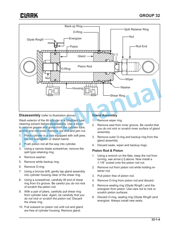 Clark NPX15D-22 Service Manual SM-731 4 Clark NPX15D-22 Service Manual SM-731 - Image 4