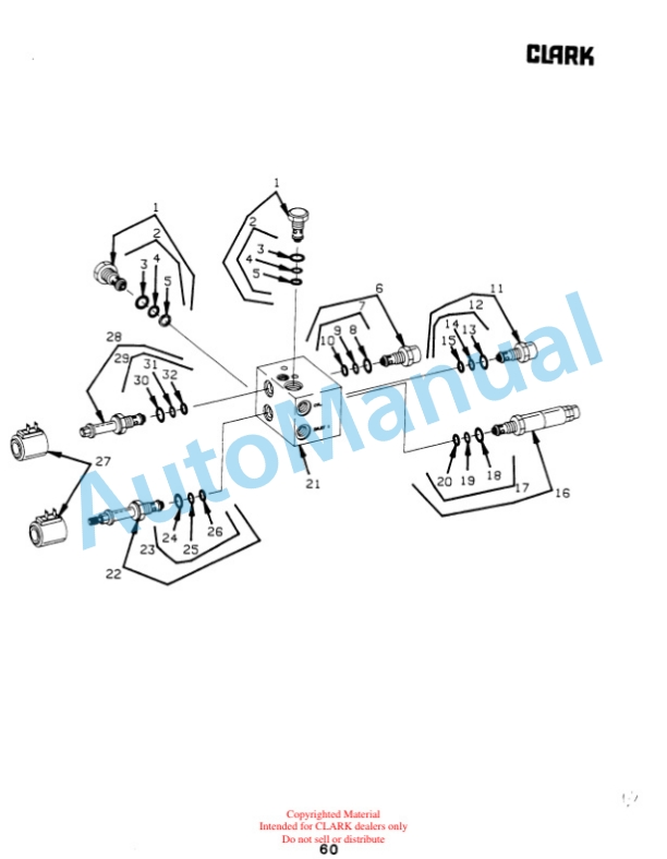 Clark OP15B Parts Manual OP15B-2 2 Clark OP15B Parts Manual OP15B-2-2