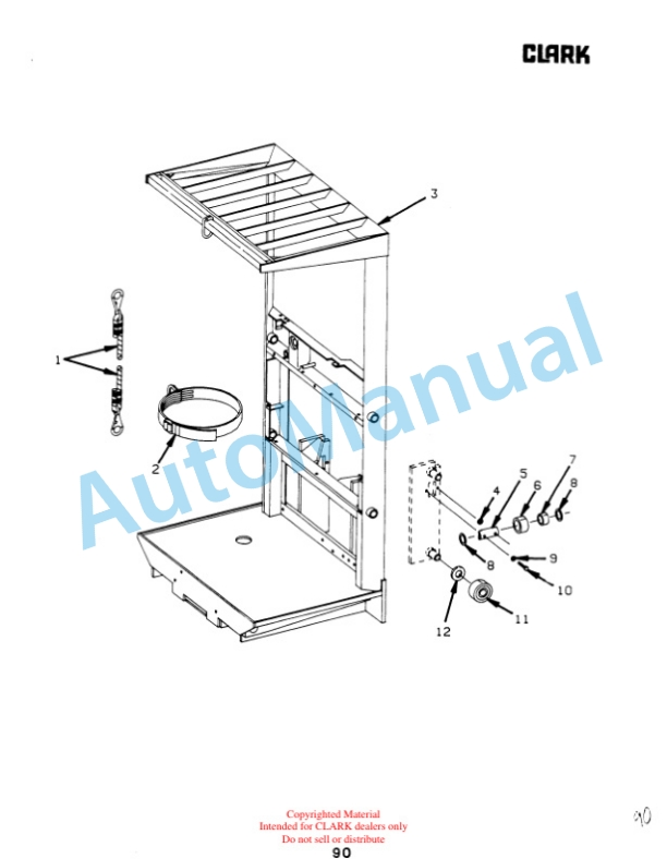 Clark OP15B Parts Manual OP15B-2 4 Clark OP15B Parts Manual OP15B-2-4